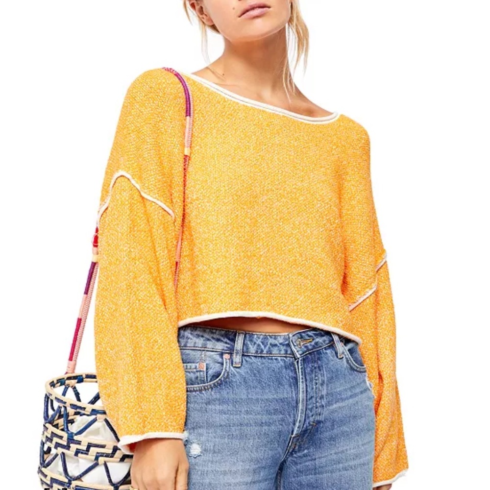 Free People - Bardot solid sweater, Size small